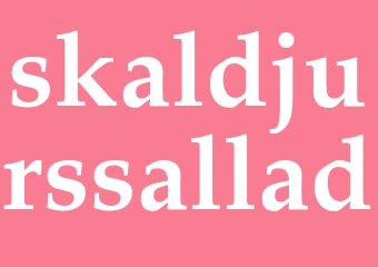 Synonym skaldjurssallad
