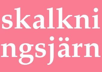 Synonym skalkningsjärn