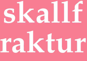 Synonym skallfraktur