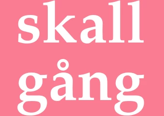 Synonym skallgång