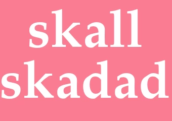 Synonym skallskadad