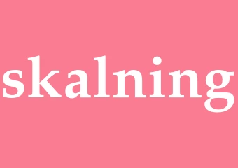 Synonym skalning