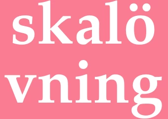 Synonym skalövning
