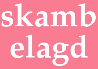 Synonym skambelagd