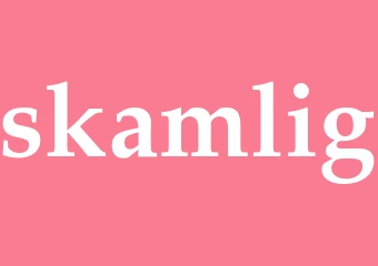Synonym skamlig
