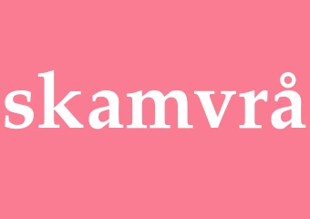 Synonym skamvrå