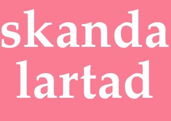 Synonym skandalartad