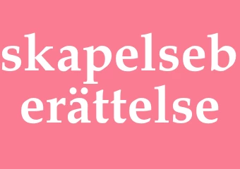 Synonym skapelseberättelse