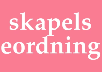 Synonym skapelseordning