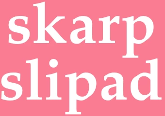 Synonym skarpslipad