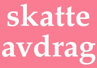 Synonym skatteavdrag