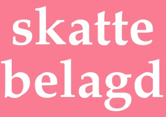 Synonym skattebelagd