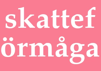 Synonym skatteförmåga