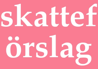 Synonym skatteförslag