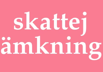 Synonym skattejämkning