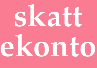 Synonym skattekonto