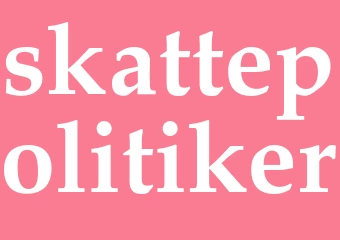 Synonym skattepolitiker