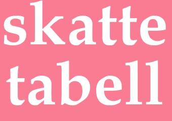 Synonym skattetabell