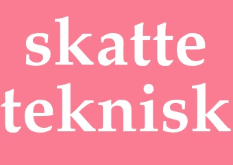 Synonym skatteteknisk