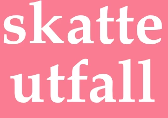 Synonym skatteutfall