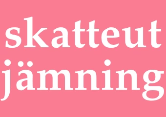 Synonym skatteutjämning