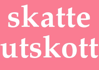 Synonym skatteutskott