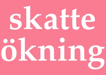Synonym skatteökning