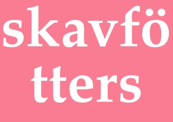Synonym skavfötters