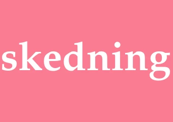 Synonym skedning