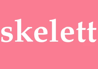 Synonym skelett