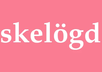 Synonym skelögd