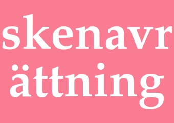 Synonym skenavrättning