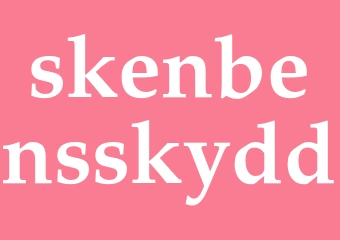 Synonym skenbensskydd