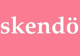 Synonym skendö