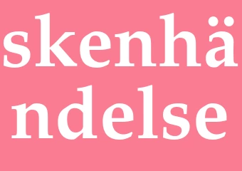 Synonym skenhändelse