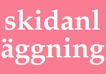 Synonym skidanläggning