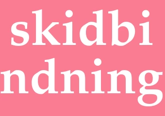 Synonym skidbindning