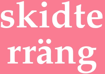 Synonym skidterräng