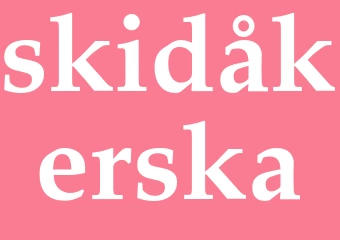 Synonym skidåkerska