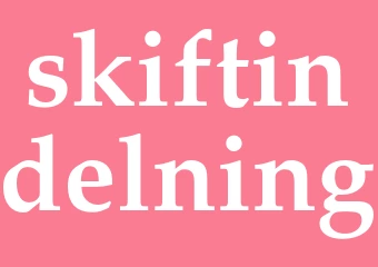 Synonym skiftindelning