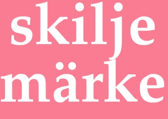 Synonym skiljemärke