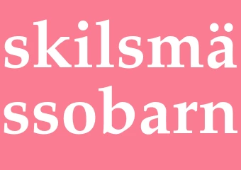 Synonym skilsmässobarn