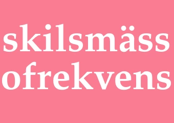 Synonym skilsmässofrekvens