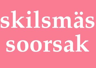Synonym skilsmässoorsak