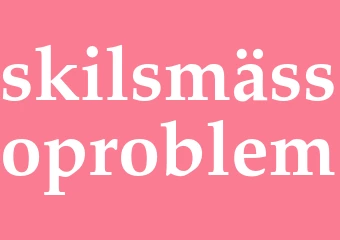 Synonym skilsmässoproblem
