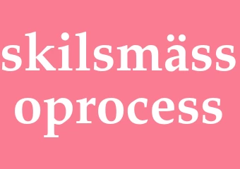 Synonym skilsmässoprocess