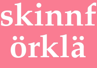 Synonym skinnförklä