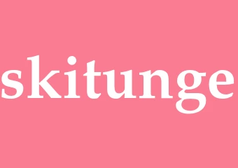 Synonym skitunge