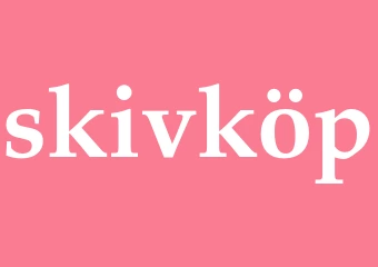 Synonym skivköp