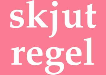 Synonym skjutregel